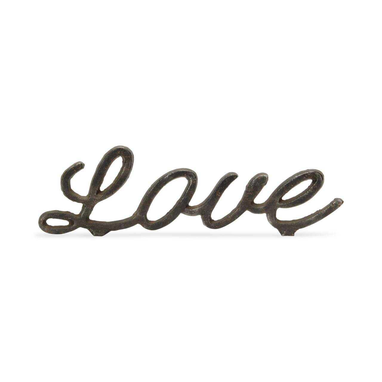 Contemporary Home Living 10" Solid Black Cursive "Love" Table Decoration